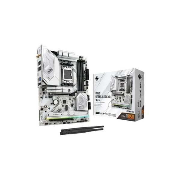 Moderkort - ASROCK - B850 Steel Legend - Socket AM5 - DDR5 - PCIe 5.0