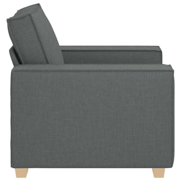 Mörkgrå Fåtölj Soffa 60 cm Tyg