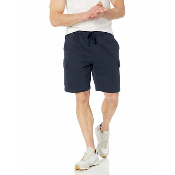 Essentials Shorts - AEM20000SP21-NVYY-Small - Amazon Fleece Cargo Shorts för män marinblå S