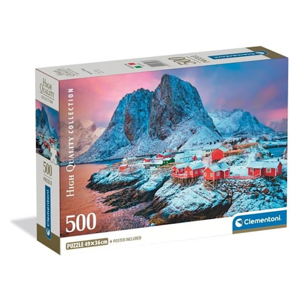 Pussel Compact 500 bitar: Bygden Hamnoy