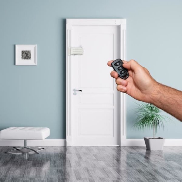 ARREGUI CI10B-E Elektroniskt lås, osynligt lås, 4 fjärrkontroller, vit Vit
