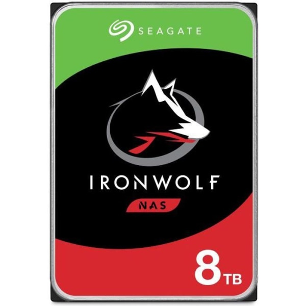 SEAGATE - Intern hårddisk - NAS IronWolf - 8TB - 7200 rpm - 3,5"