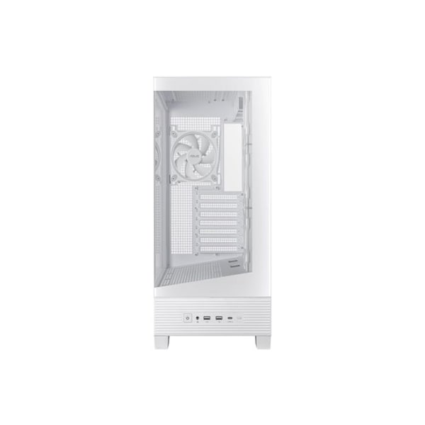 PC Chassi Asus A31 PLUS TG ARGB - Midsize, Härdat Glas, RGB, Vit, ATX/Micro-ATX/Mini-ITX
