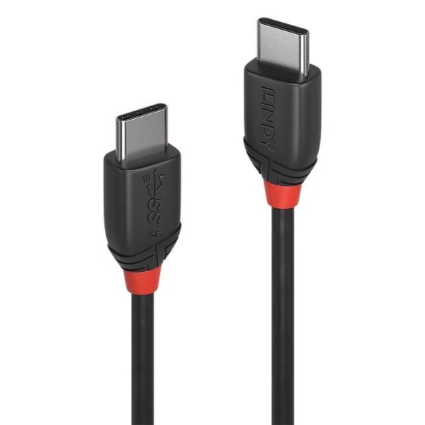 LINDY USB 3.1 Typ C 3A Kabel - Black Line - 1m