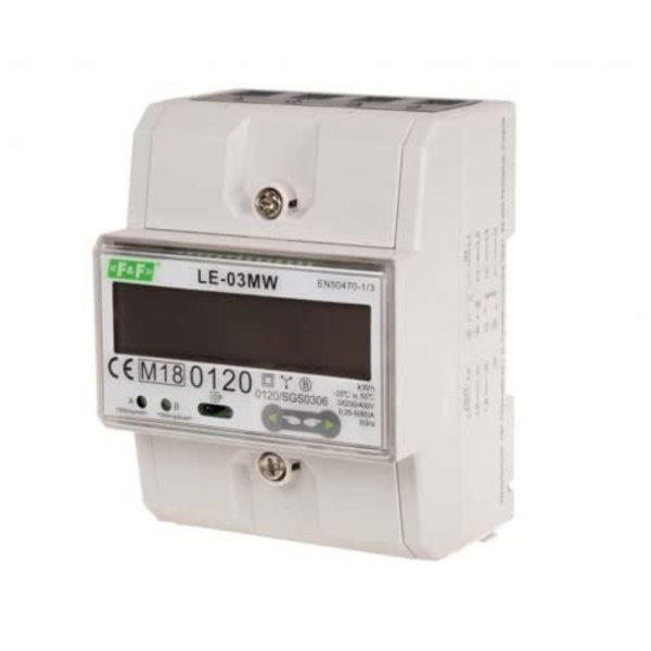 Mellan lcd trefas elmätare F&F Le-03Mw