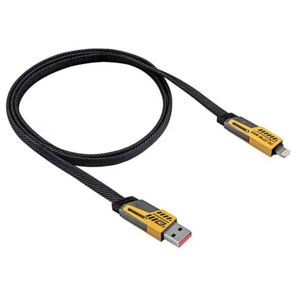 USB-kabel 4 i 1 - AKYGA - AK-USB-57 - 1 m - USB typ C - Lightning - Grå