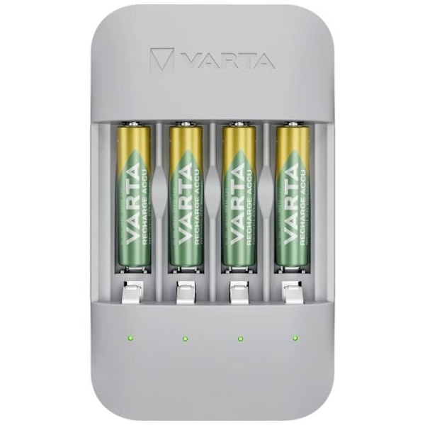 Batteriladdare - VARTA - Eco Charger Pro - NiMH LR03 (AAA), LR6 (AA) - Laddningsbar - Inomhus