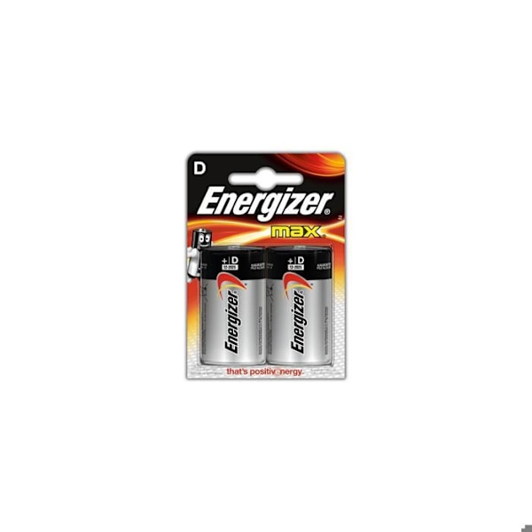 Energizer - MAX D/LR20 Alkaline Battery Pack - x2