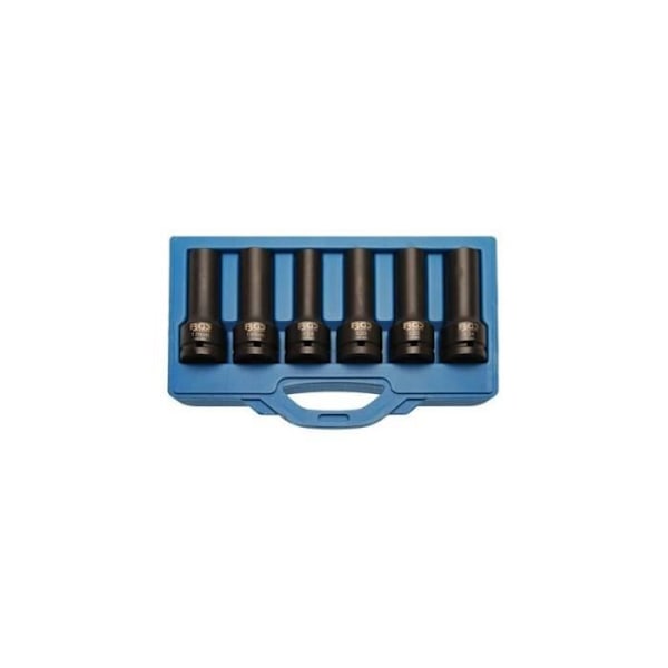 Slaghylssats, E-profil, 12-punkts 20 mm (3/4") 6 stycken
