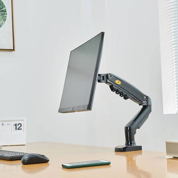 OBS North Bayou Monitor Skrivbordsfäste, Vridbar Monitor Arm 17"-30" Modell F80 Svart