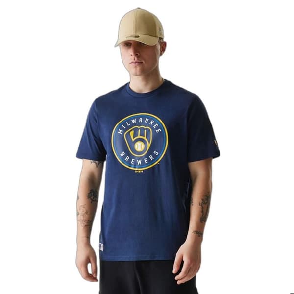 T-shirt Brewers Nos MLB Regular - obsidianblå obsidianblå XL