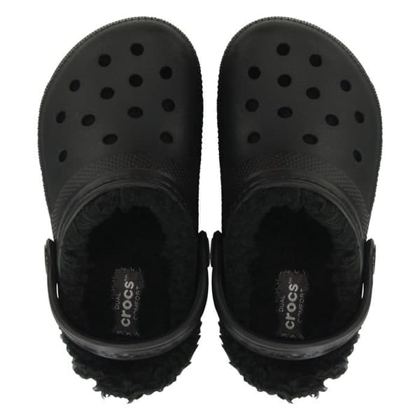 Bebisskor - Crocs - Classic Lined - Mjuk foder - Lätta - Perfekt passform Svart/svart 22