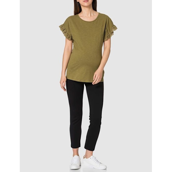 Supermom T-shirt - 1230010 - T-shirt SS Broderi T-shirt dam Olive Drab XS