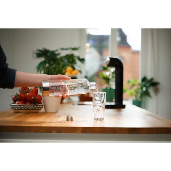 Pack 2 Flaskor BRITA - För SodaONE-maskin - Kapacitet 1L - PET Transparent
