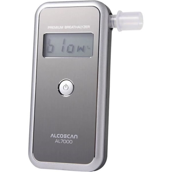ACE 107045 alkomätare silver med utbytbar sensor, med display | ANDNINGSTESTER