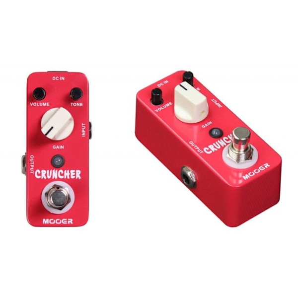 Distortionpedal - MOOER - Cruncher - Hög gain - True Bypass - Metallhus