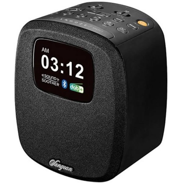 Sangean DCR-83 Bordsradio DAB+, FM AUX, Bluetooth, DAB+, FM, USB-batteriladdningsfunktion, väckarklockafunktion