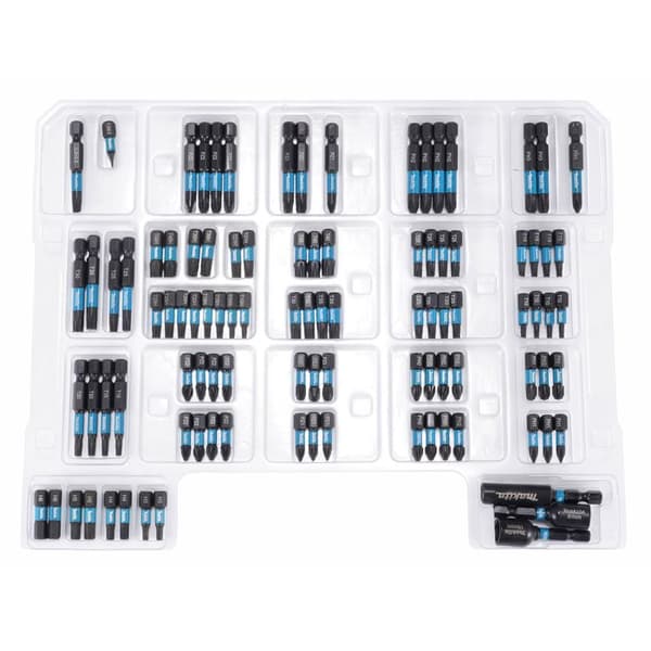 100 delar bitslåda + förvaringsfack - MAKITA - E-24826