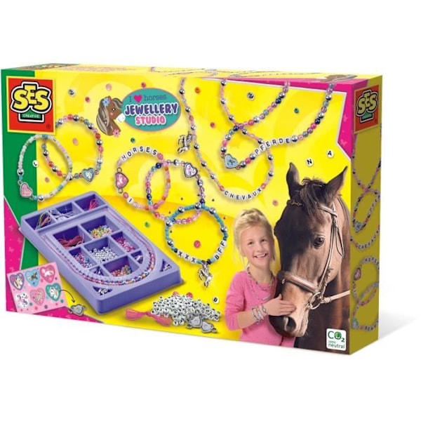 Barnsmycken - Jag älskar hästar - Smyckestudio - Gul - Flerfärgad - Från 5 år Flerfärgad