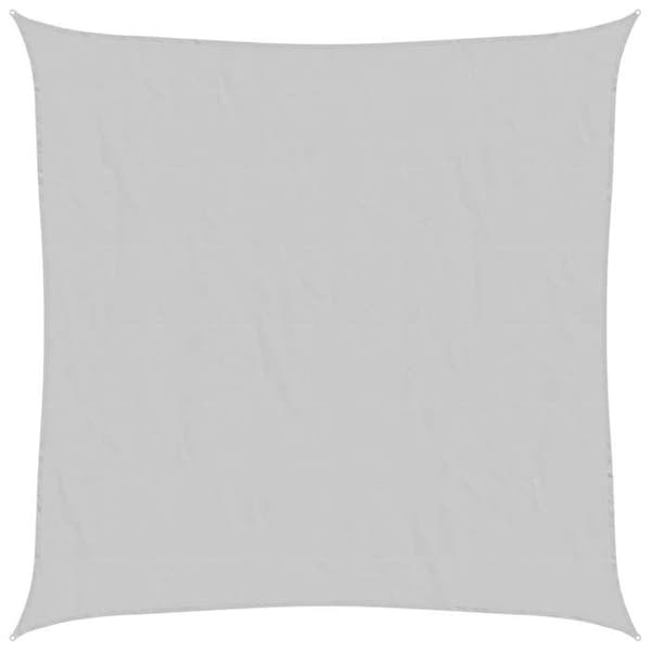 vidaXL Ljusgrå skuggduk 4x4 m 100% polyester oxford 4000403