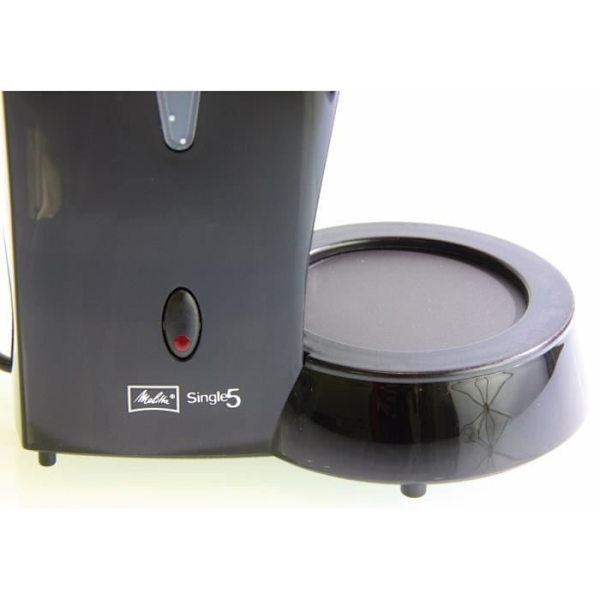 Melitta Single 5 filter kaffebryggare - Svart - 5 koppar - 650W Svart