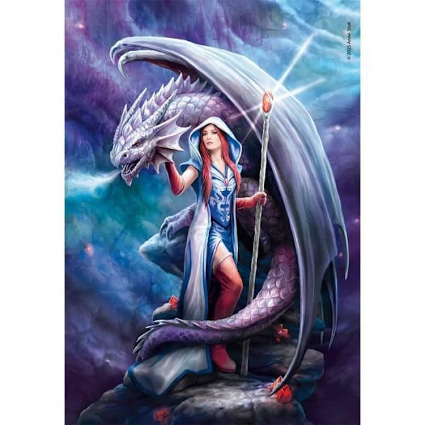 Puzzle Compact 1000 bitar: Anne Stokes - Drakmage