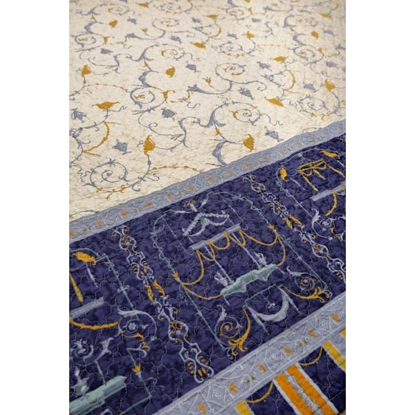 Sängöverkast - boutis - Bassetti överkast - 9320794 - Sängöverkast, Bomull, Blå, 220 x 255 cm