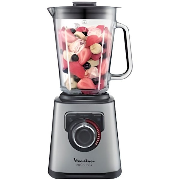 MOULINEX LM811D10 Blender - Perfekt mix - Hög hastighet - 1200 W - 2 L - Grå och svart