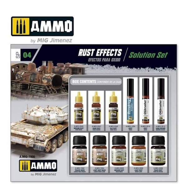 AMMO av mig Jimenez - Super Pack Rosteffekter Ammo Av Mig Jimenez Amig7805 Modellstridsvagn Pr