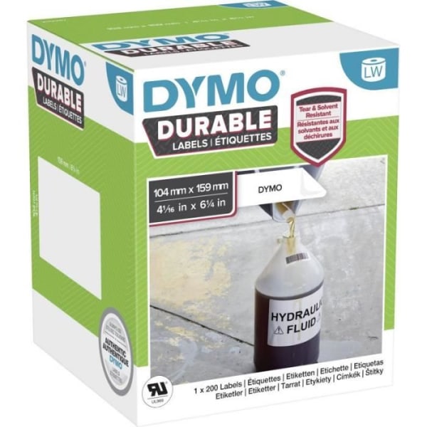 Dymo Plastetiketter 1x 200 104 x 159 mm