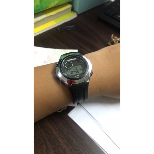 TIMEX - Damklocka - Quartz - Digital - Svart plastband - TW5M32600 Svart