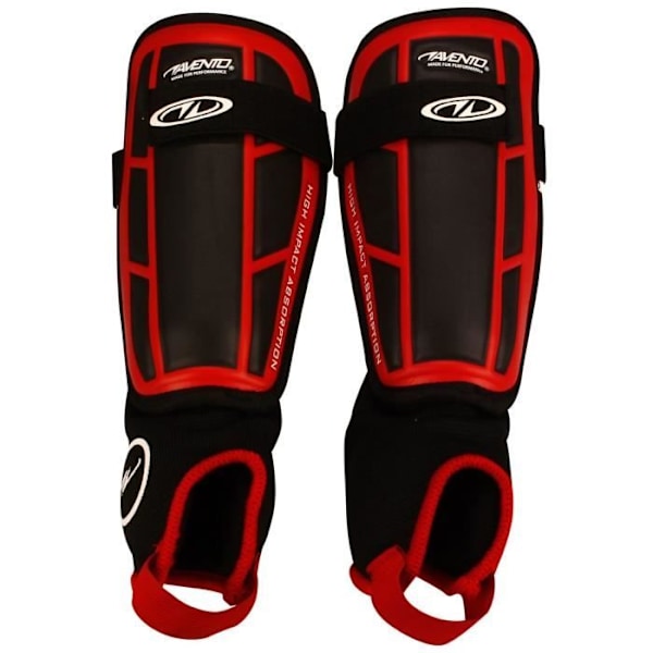 Avento Shin Guards Pro-Style Softred/svart röd svart M