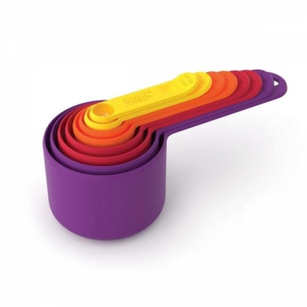 Köksmåttset - Joseph Joseph - Nest Measure - 8 skedar - Flerfärgad - Plastik Flerfärgad (lila, röd, rosa, gul)