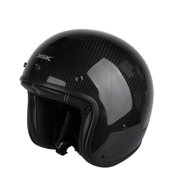 Genteel Carbon KSK Helmet - Godkänd jethjälm - SCOOTEO Svart XL