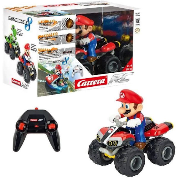 Mario Kart™ radiostyrd fyrhjuling - CARRERA-LEKSAKER - Mario - 2,4 GHz - Batteri - Pojke - 6 år och äldre