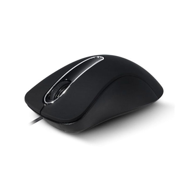 Shape 3D S-3D-BK Mus - ADVANCE - Kabelansluten - Optisk - 3 knappar - 1000 DPI - PC / Mac OS X - Svart