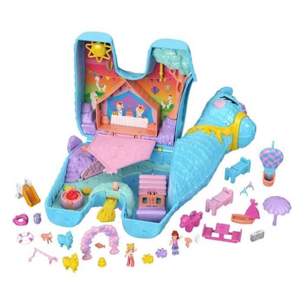 Polly Pocket-Pyjamas Party-Large Lama Surprises Box, från 4 år gammal HHX74 Flerfärgad