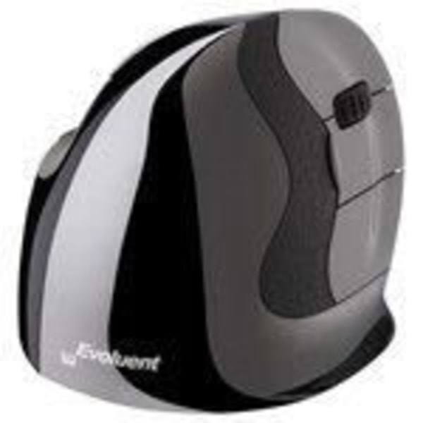 Evoluent VerticalMouse D Wireless Small - Ergonomisk trådlös mus - högerhänt - 2600 dpi lasersensor - 5 knappar