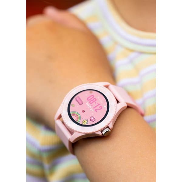 Barnsmartklocka Tikkers Smart Watch Series 34 rosa Bluetooth-notifikationer