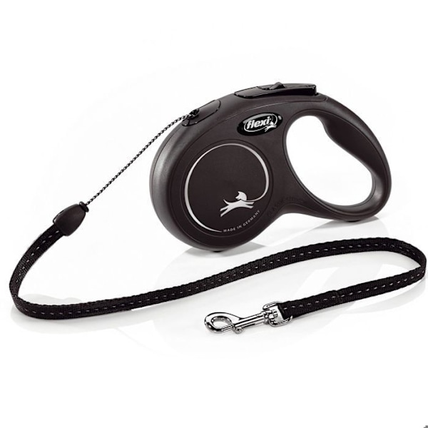 Koppel New Classic S Cord 8 m svart Flexi CL10C8-251-S-20 Svart