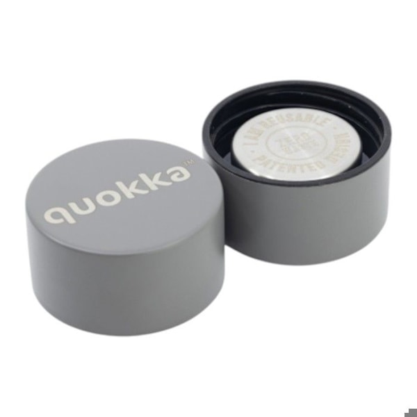 Isolerad flask i rostfritt stål 630 ml (grå) Quokka Solid