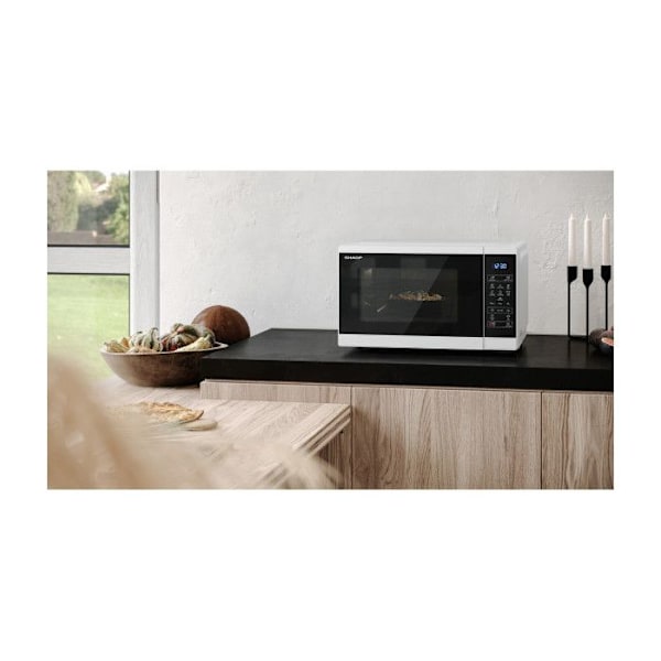 Mikrovågsugn 25L Sharp YC-MS252AE-W TU Unik Vit