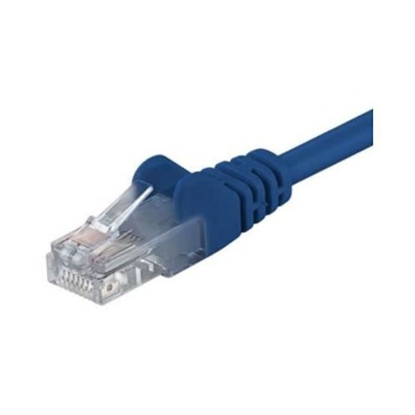 RJ45-kabel Cat.5 UTP Blå - 1,50m - Nätverkskabel CAT 5e - Oskärmad tvinnad pari - RJ-45 hankontakt