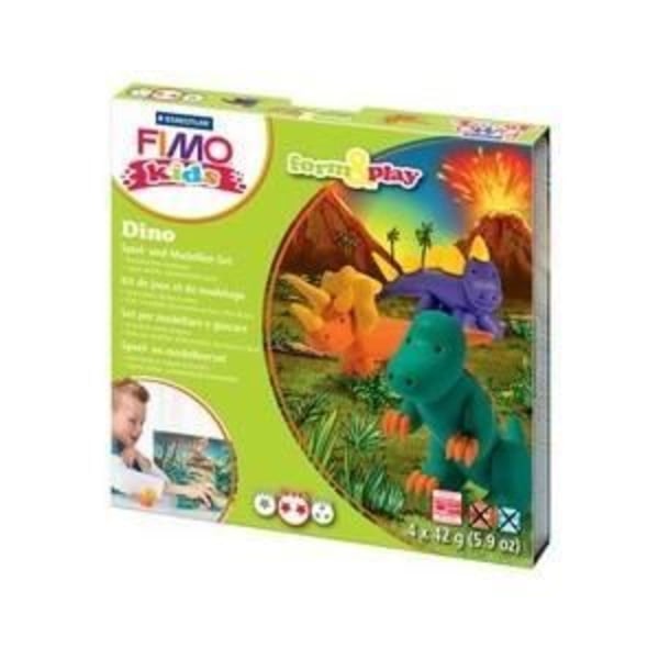 Fimo Kids Form &amp; Play dinosauriemodelleringssats - FIMO-märket - Level 2