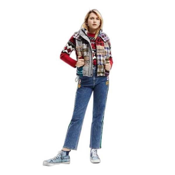 Desigual Copenhagen damjacka - röd/brun - L Rödbrun S