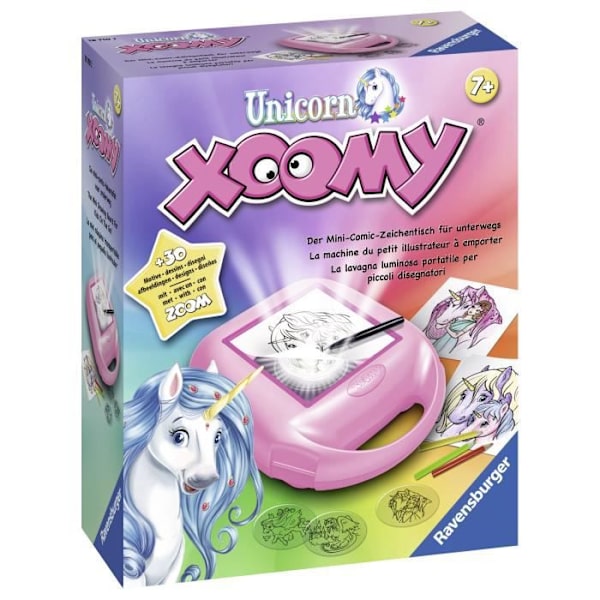 Xoomy midi enhörningar - Ravensburger - Ritverkstad - reseformat - Från 7 år Lila och flerfärgad