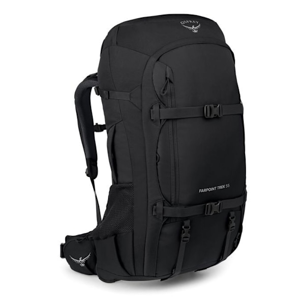 Ryggsäck - Osprey - Farpoint Trek 55 - Svart - 55L - Ergonomisk svart