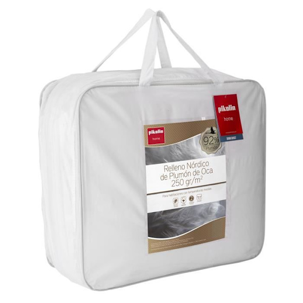 Täcke - Pikolin Home - Vinter - 92% gåsdun - 250g - 260x240cm Vit