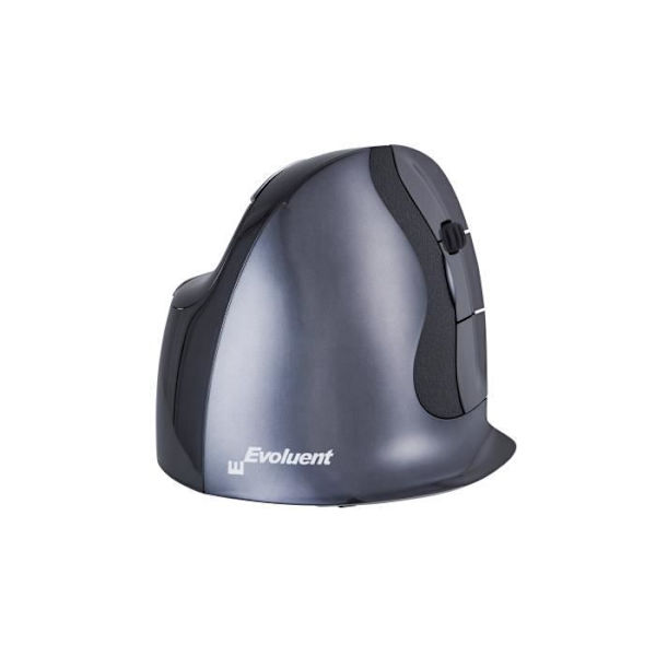 VerticalMouse D, Svart/Silver Mus, Liten, RH