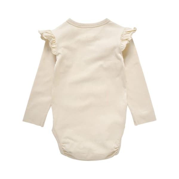 Långärmad bodysuit för flickor Hummel Githa whitecap grå 3 år